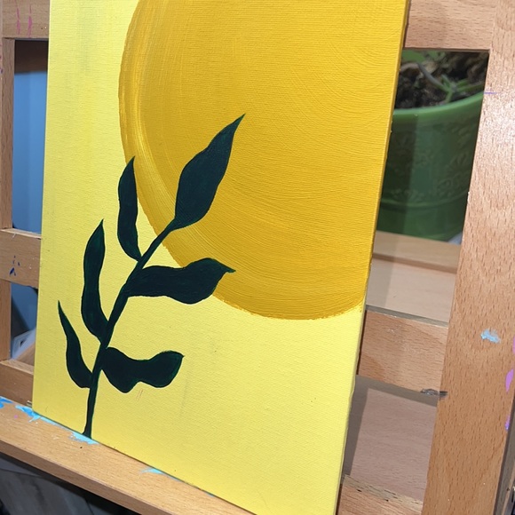 leaf sun painting - Picture 2 of 3